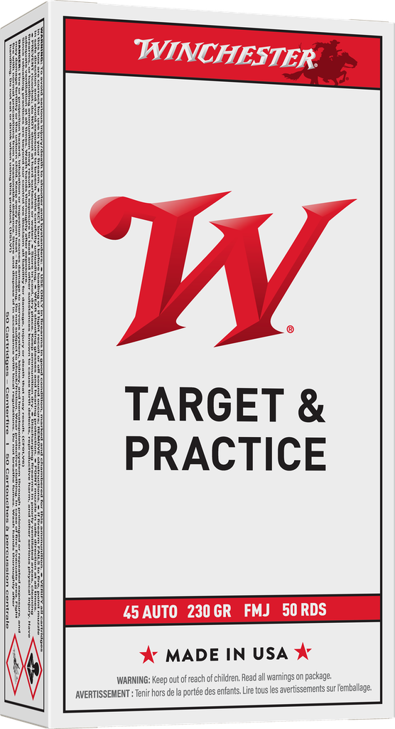 WINCHESTER Q4170 USA 45 ACP 230 GRAIN FULL METAL JACKET 50 RNDS