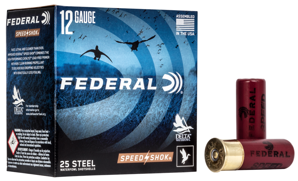 FEDERAL WF1454 SPEED-SHOK 12 GA 2-3/4" 1 1/8OZ 4 SHOT 25 RNDS