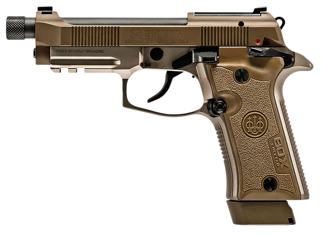 BERETTA J80XTD15 80X CHEETAH 380 ACP FDE 4.4" THREADED BBL
