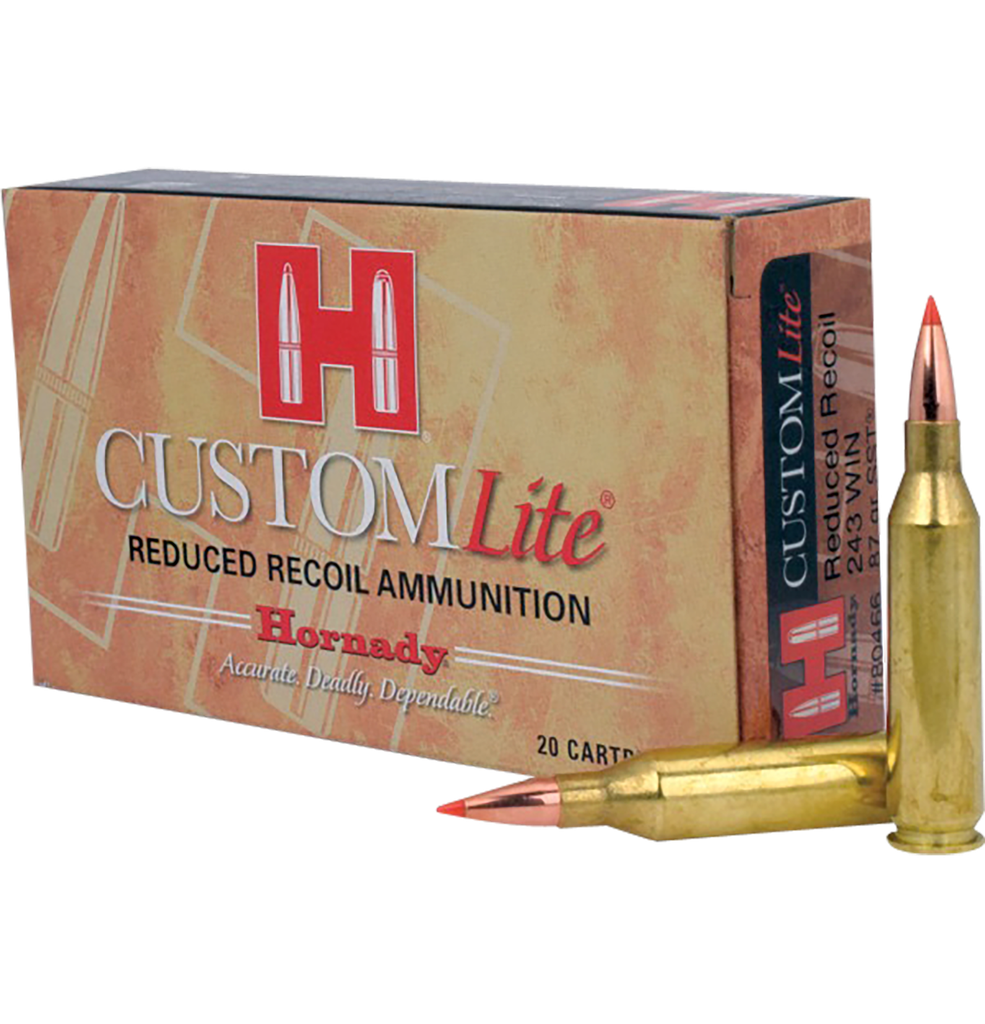 HORNADY 80466 CUSTOM LITE 243 WIN 87 GRAIN SUPER SHOCK TIP 20 PER BOX