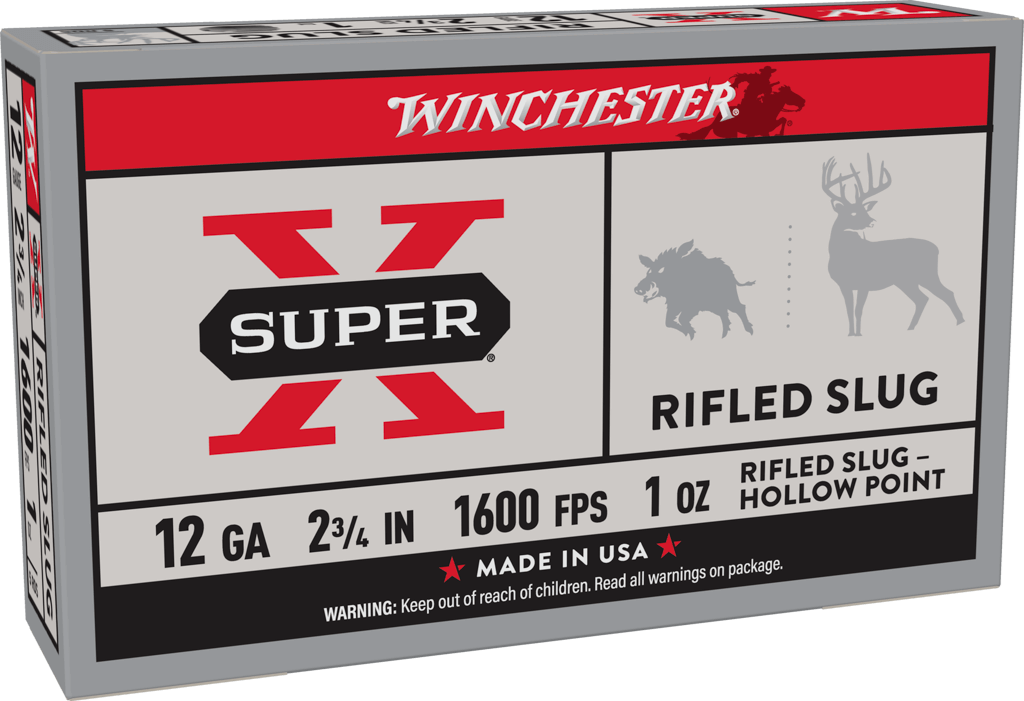 WINCHESTER X12RS15 SUPER X 12 GA 2.75" 1OZ RIFLED SLUG SHOT 5 RNDS