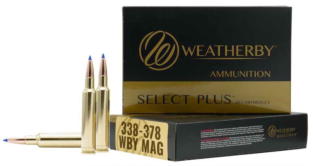 WEATHERBY B333225TTSX SELECT PLUS 338-378 WBY MAG 225 GRAIN BARNES TIPPED TSX 20 RNDS