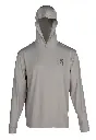 BROWNING 3011809704 HOODED LONG SLEEVE GRAPHIC SUN SHIRT LIGHT GRAY SIZE XL