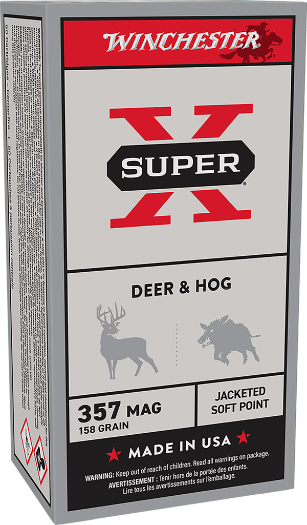 WINCHESTER X3575P SUPER-X 357 MAGNUM 158 GRAIN JSP 50 RNDS