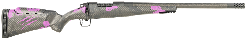 FIERCE FIREARMS ROGM65CM20BP CARBON MINI ROGUE 308 WIN 4+1 20" BLACK CARBON FIBER MATCH GRADE THREADED BARREL, BLACK CERAKOTE DRILLED & TAPPED STEEL RECEIVER, ADJ COMB & BIPOD RAIL PURPLE CAMO CARBON FIBER STOCK