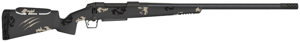 FIERCE FIREARMS FCRXP7RM24BU CARBON RIVAL XP 7MM REM 3+1 24" CARBON FIBER MATCH GRADE THREADED BARREL, BLACK CERAKOTE