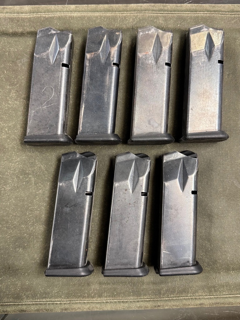 USED PARA ORDNANCE P12 45 ACP 12 ROUND MAGAZINES -LOT OF 7-