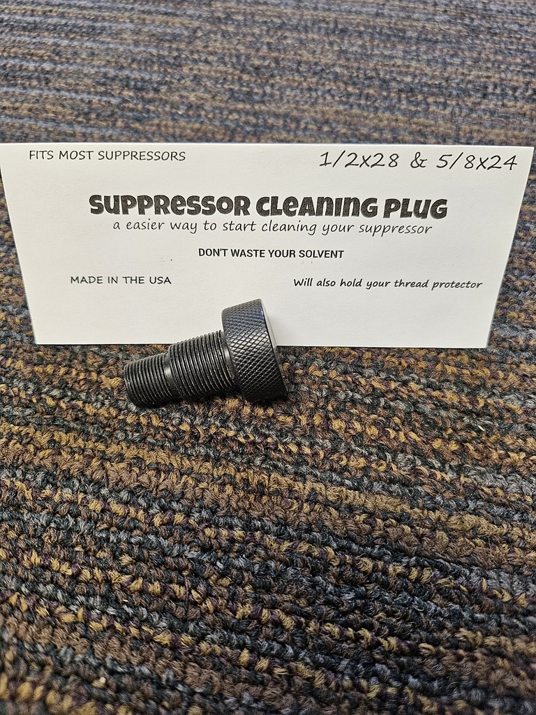 SUPPRESSOR CLEANING PLUG  SCP 1/2X28 - 5/8X24 