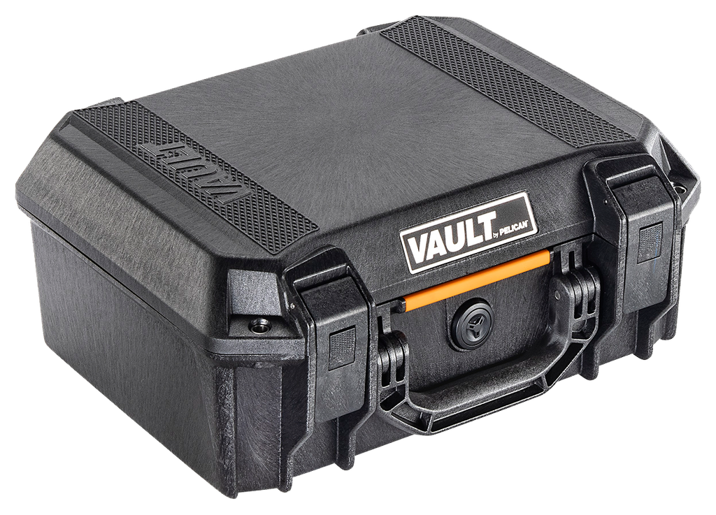 PELICAN VCV200 VAULT CASE MEDIUM BLACK POLYMER HOLDS 2 HANDGUNS