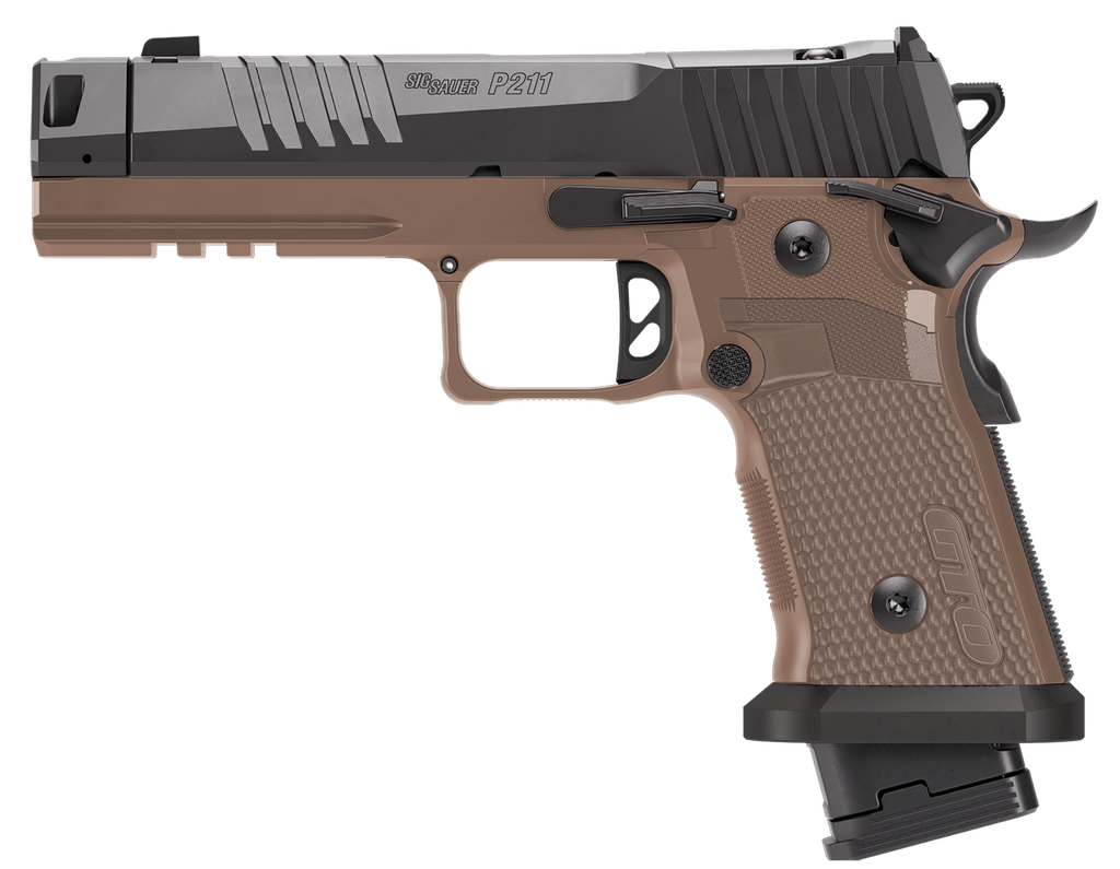 SIG SAUER 211F-9-GTO-CBT P211 GTO COMBAT 9MM LUGER 23+1 4.40" BLACK BULL W/MACH3D COMPENSATOR BARREL