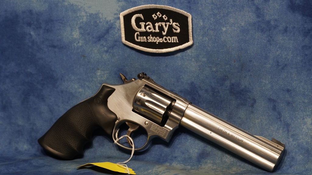 USED SMITH & WESSON MODEL 617-6 STAINLESS 22 LR 6" BBL 