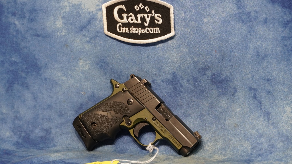 USED SIG SAUER P238 380 ACP OD GREEN NIGHT SIGHTS