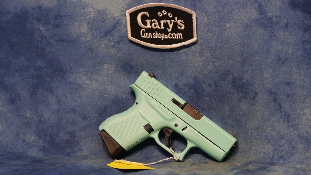 USED GLOCK G43 TURQUOISE 9MM