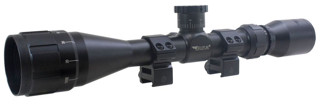 BSA 17-39X40AO SWEET 17 BLACK MATTE 3-9X 40MM AO 1" TUBE 30/30 DUPLEX RETICLE