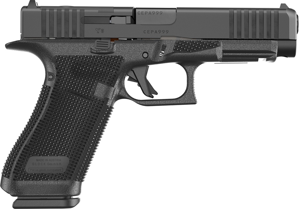 GLOCK P61750201 G17 GEN6  9MM 10+1 4.49" BLACK GMB BARREL BLACK NDLC STEEL 