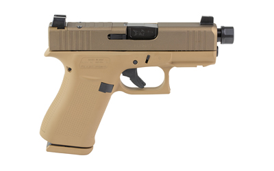 GLOCK UX4350204FRNHP G43X HUSH PUPPY 9MM FDE 1/2X28 THREADED BBL