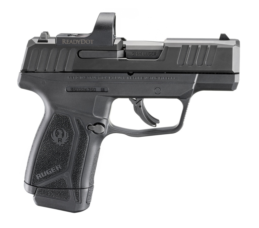 RUGER 3523 MAX-9 W/OPTIC COMPACT 9MM 12+1 3.20" READYDOT MICRO REFLEX SIGHT SHIELD RMSC / JPOINT FOOTPRINT