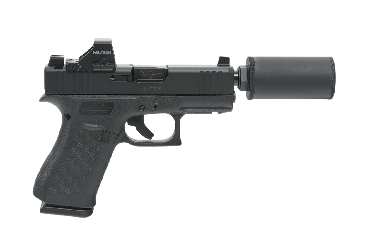 GLOCK UX4350204FRNBLK 43X 9MM HUSH PUPPY PROJECT SILENCER COMBO W/ HS407K X2