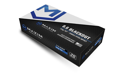MAXIM DEFENSE MXM-49143  SHORT BARREL AMMO 8.6 BLACKOUT 285 GR 20 RNDS