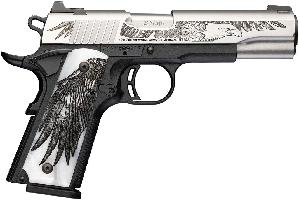 BROWNING 051126492 1911 BLACK LABEL MEDALLION 250 COMMEMORATIVE EDITION FULL SIZE 380 ACP 8+1 4.25"
