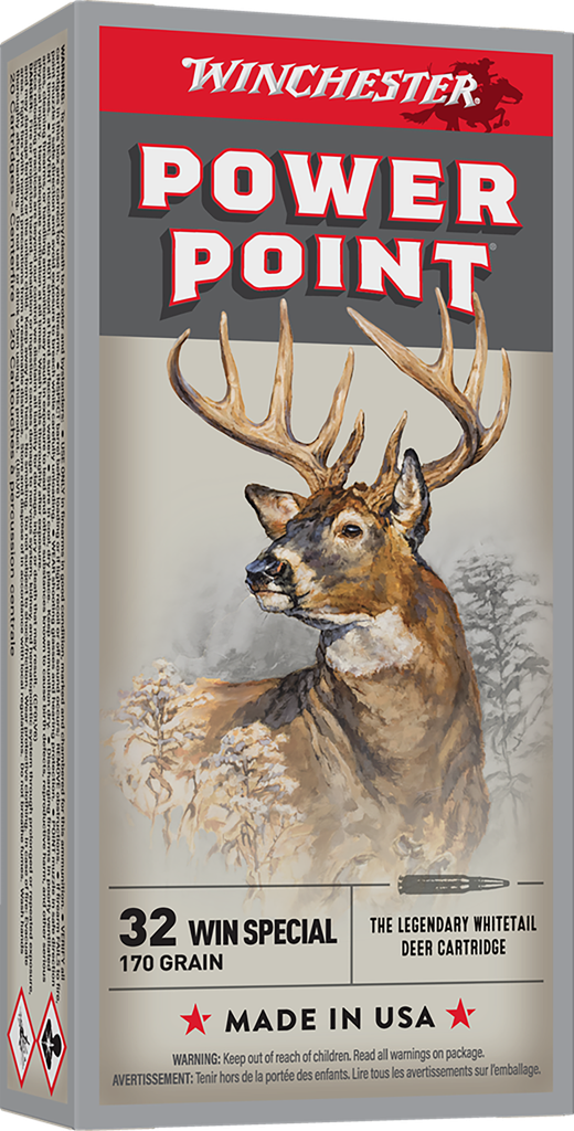 WINCHESTER X32WS2 POWER-POINT 32 WIN SPECIAL 170 GRAIN 20 RNDS 