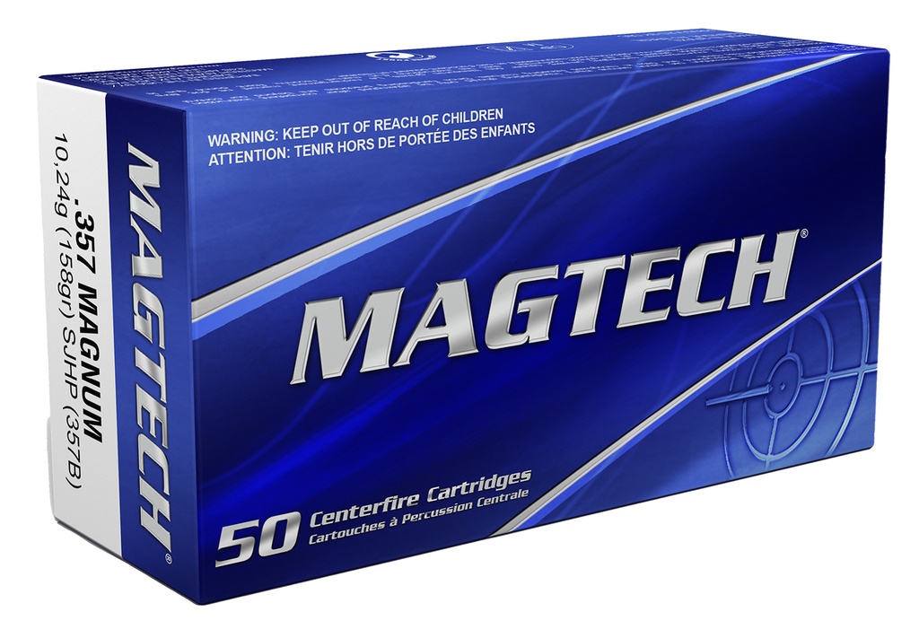 MAGTECH 357B RANGE / TRAINING 357 MAGNUM 158 GRAIN SJHP 50 RNDS