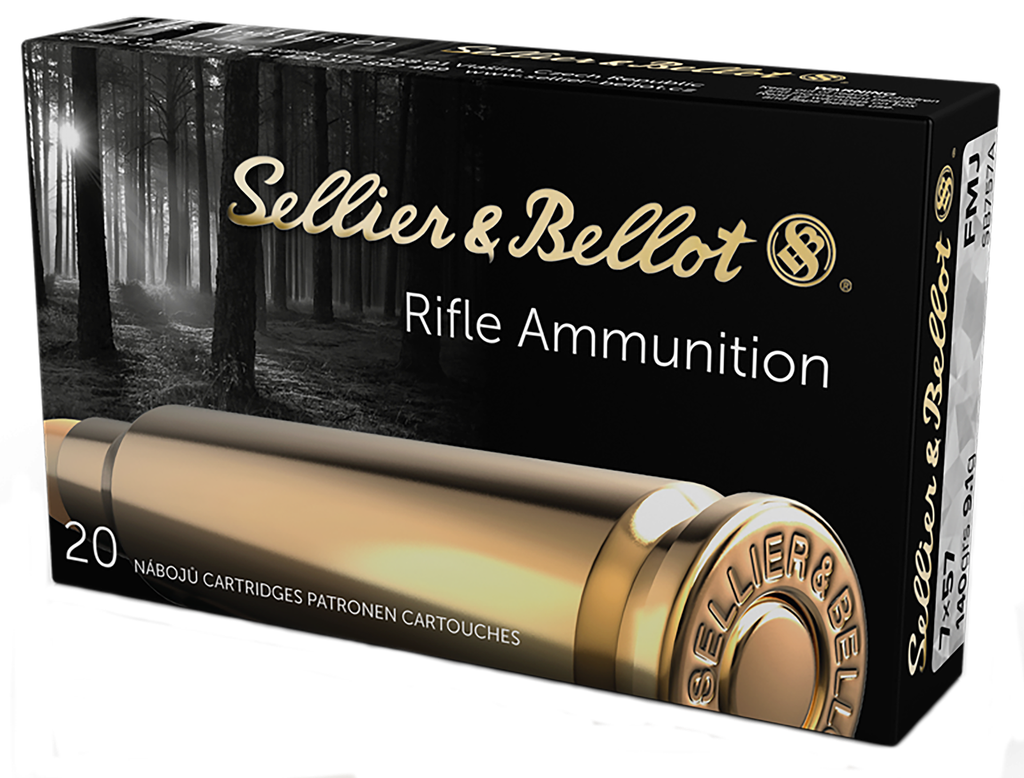 SELLIER & BELLOT SB757A RIFLE 7X57MM MAUSER 140 GRAIN FMJ 20 RNDS
