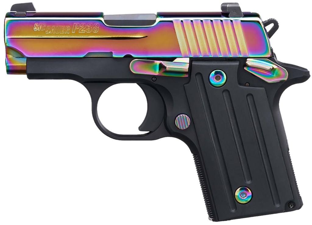 SIG SAUER 238380RBT2 P238 380 ACP 6+1 2.70" BBL RAINBOW TITANIUM PVD 