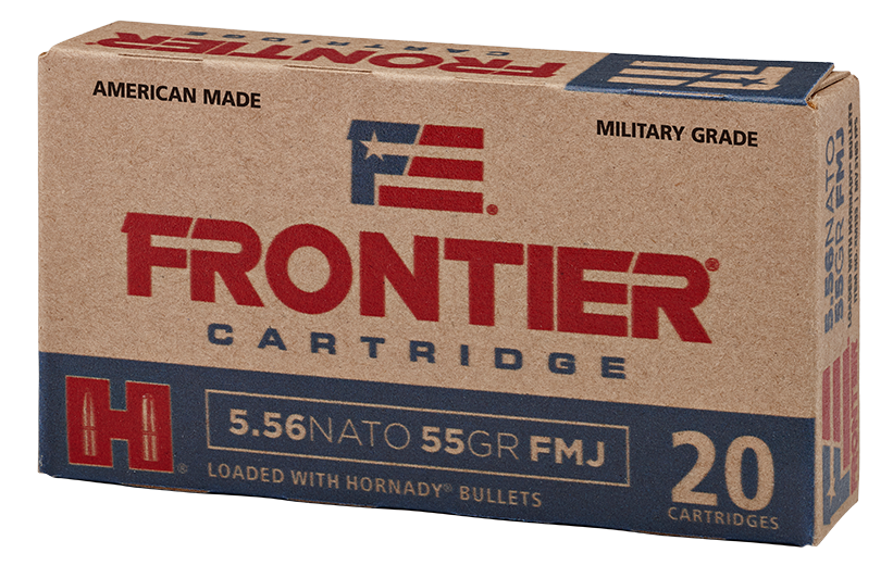 HORNADY FR260 FRONTIER MILITARY GRADE  5.56MM 62 GR FMJ 20 RNDS