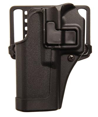 BLACKHAWK 410513BK-L SERPA CQC OWB SIZE 13 MATTE BLACK POLYMER BELT LOOP/PADDLE COMPATIBLE W/GLOCK 20/21/37/S&W M&P/M&P PRO LEFT HAND