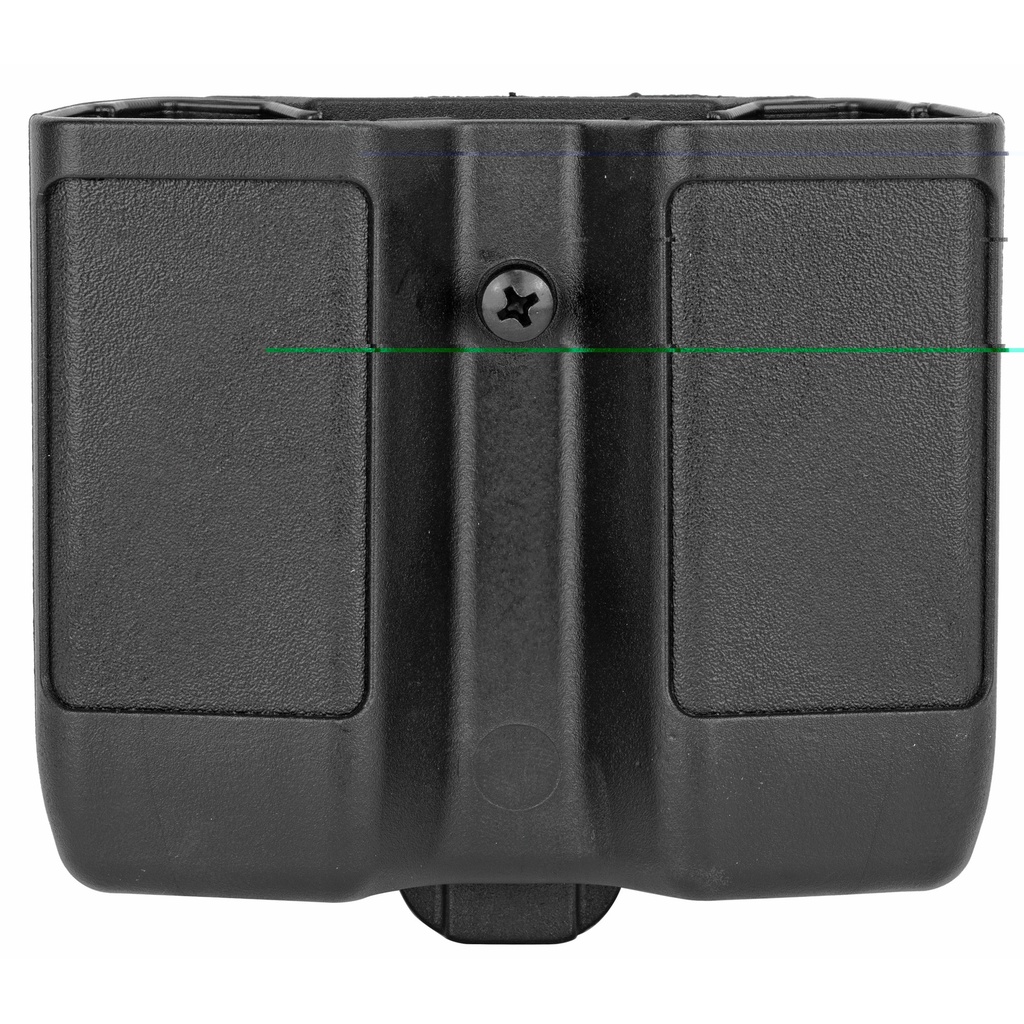 BLACKHAWK 410610PBK DOUBLE MAG CASE BLACK POLYMER BELT CLIP COMPATIBLE W/ DOUBLE STACK 9MM/10MM/40/45/357