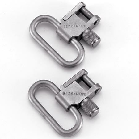 BLACKHAWK 1 IN NICKEL LOCK DOWN SLING SWIVELS 70SW02BK