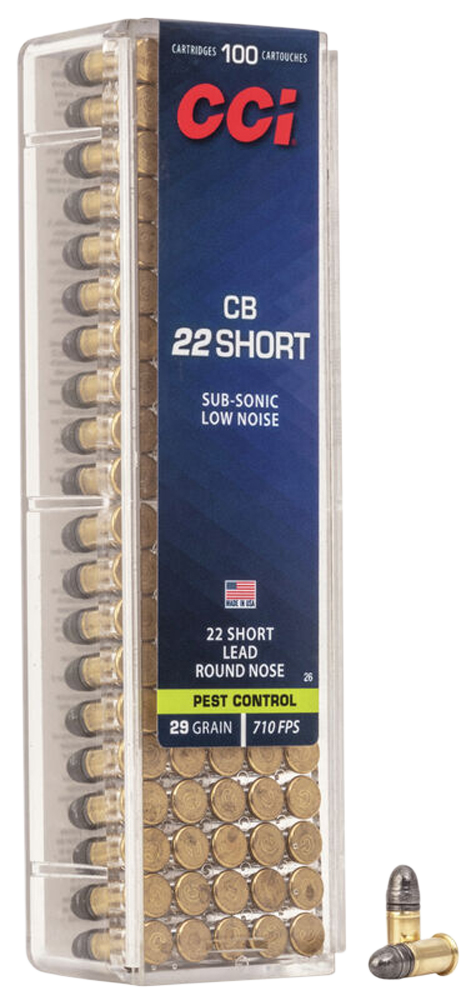 CCI 0026 CB SHORT 22 SHORT PEST CONTROL 100 CNT