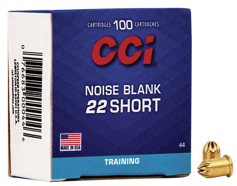CCI 0044 NOISE BLANKS 22 SHORT 100 PER BOX
