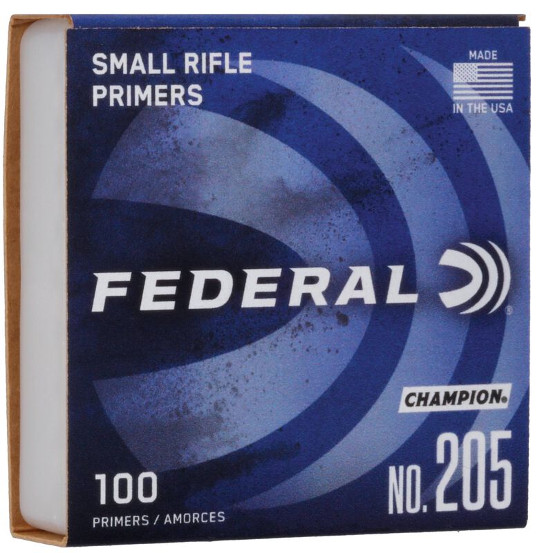 FEDERAL #205 SMALL RIFLE PRIMER 100CT