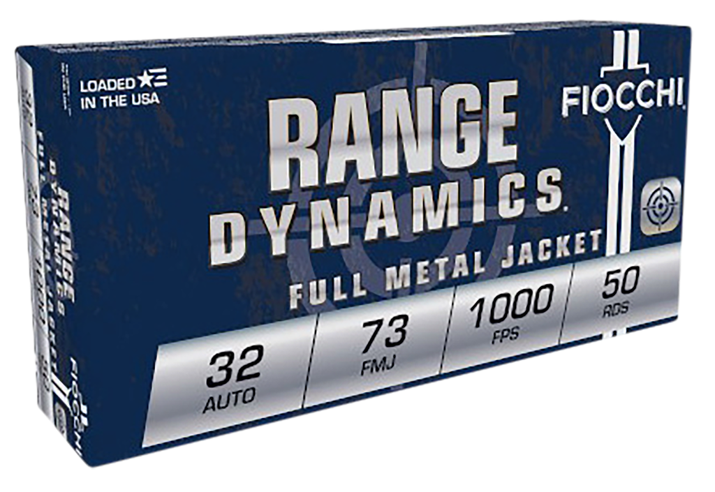 FIOCCHI 32AP RANGE DYNAMICS 32 ACP 73 GRAIN FMJ 50 RNDS