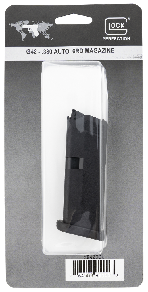 GLOCK MF42006 G42 380 ACP OEM 6 ROUND MAGAZINE