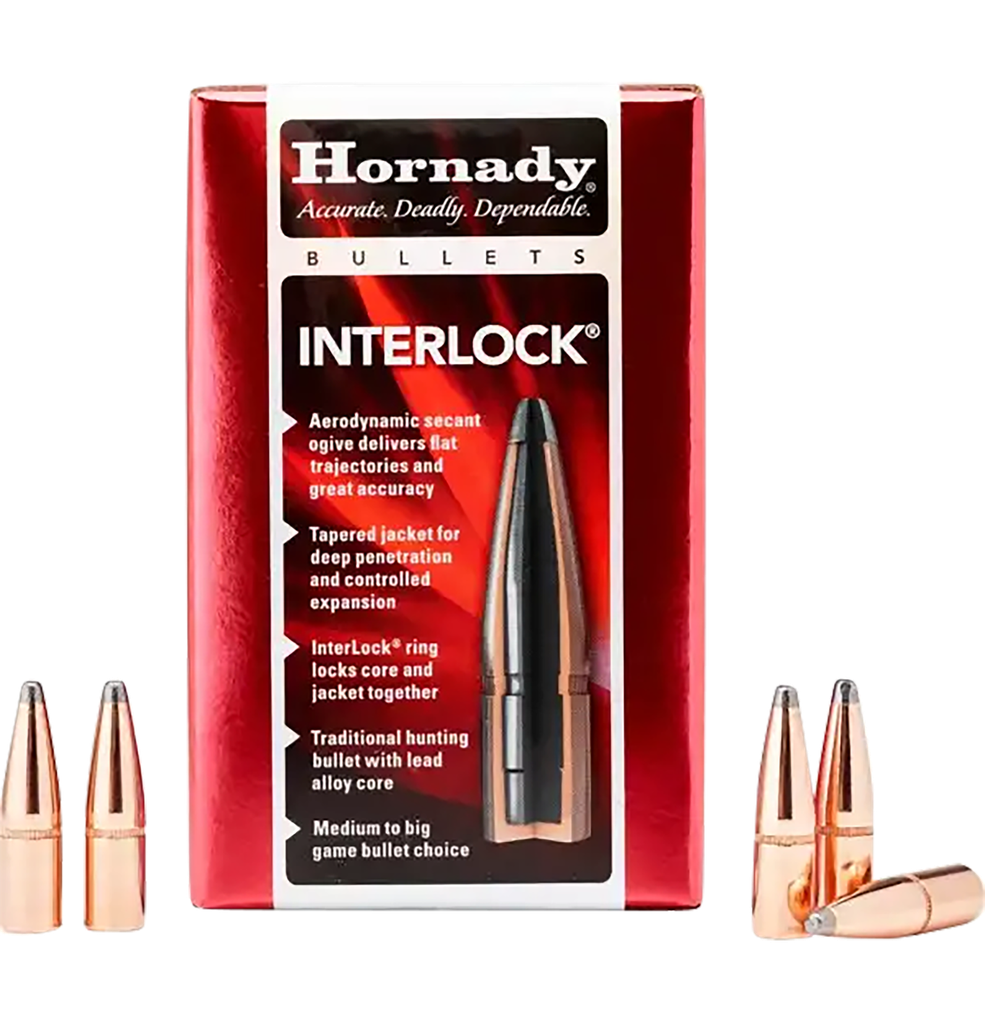 HORNADY INTERLOCK, HORN 2730   BULL .277 130 SP                100