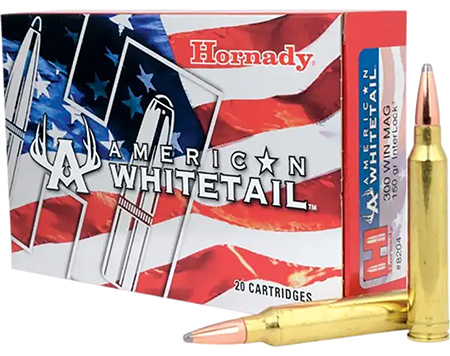 HORNADY 8204 AMERICAN WHITETAIL 300 WIN MAG 150 GR INT SP 20 RNDS 