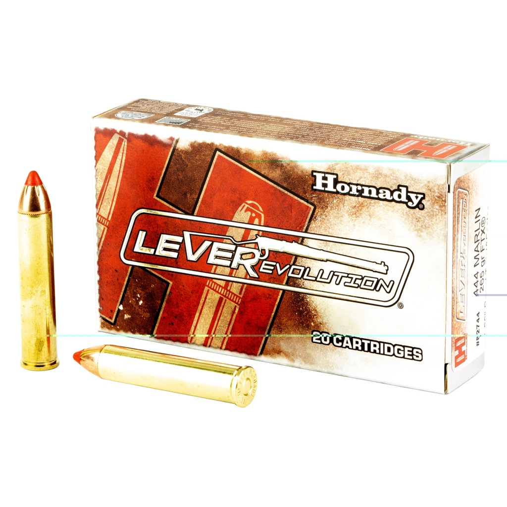 HORNADY 82744 LEVEREVOLUTION 444 MARLIN 265 GRAIN 20 RNDS 