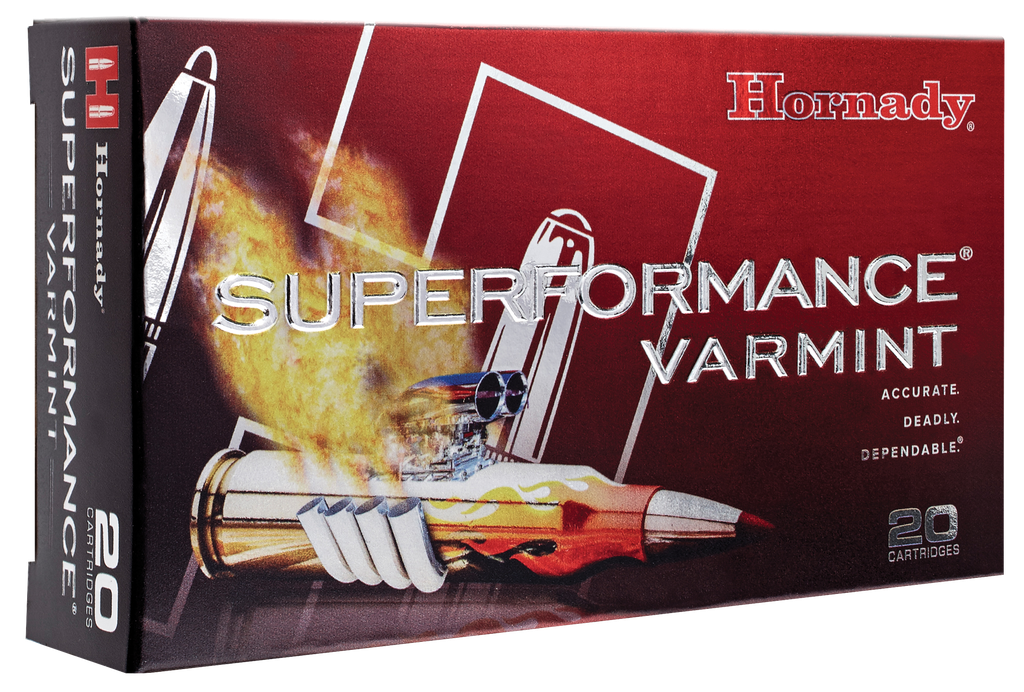 HORNADY 83366 SUPERFORMANCE VARMINT 22-250 REM 50 GR V-MAX 20 RNDS