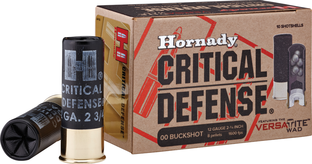 HORNADY 86240 CRITICAL DEFENSE 12 GA 00 BUCK 10 ROUNDS
