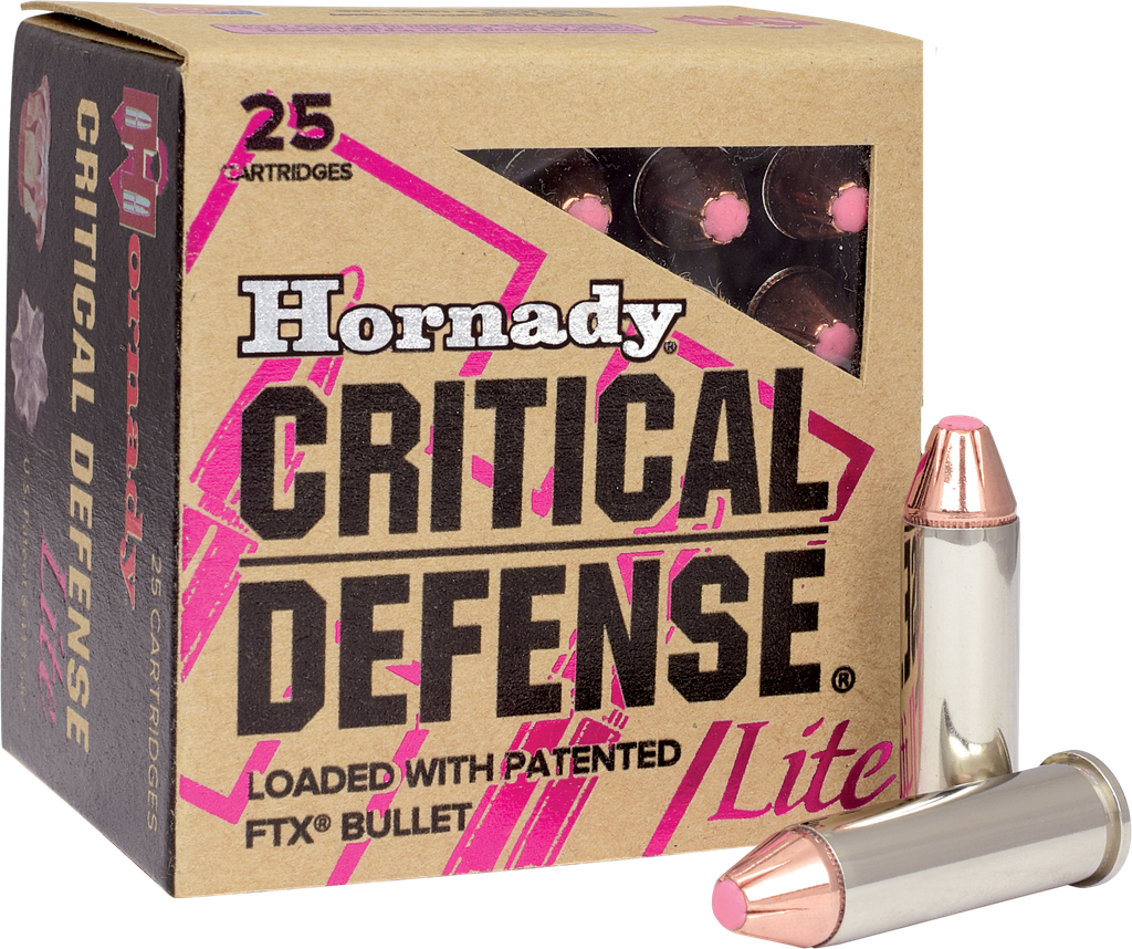 HORNADY 90300 CRITICAL DEFENSE 38 SPECIAL 90 GRAIN FTX LITE 25 RNDS