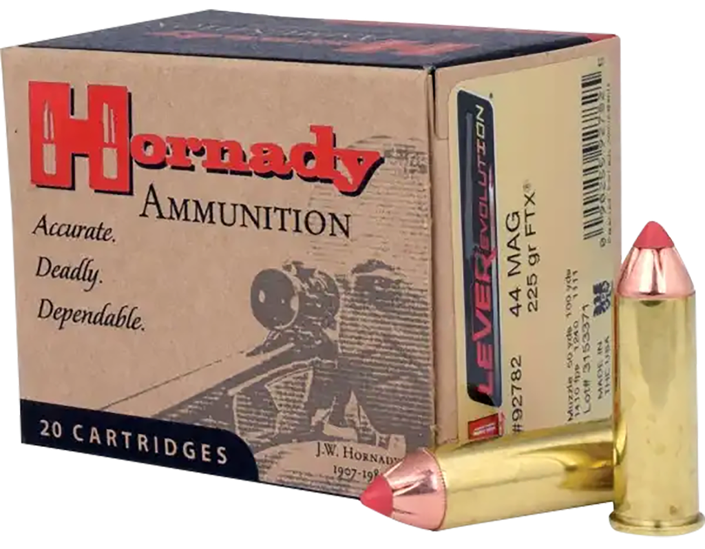 HORNADY 92782 LEVEREVOLUTION 44 REM MAG 225 GRAIN FLEX TIP 20 RNDS