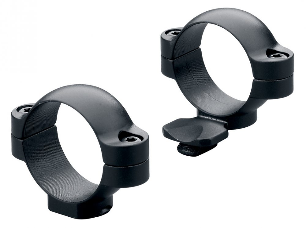 LEUPOLD STANDARD SCOPE RING SET MEDIUM EXTENDED 1" MATTE BLACK STEEL