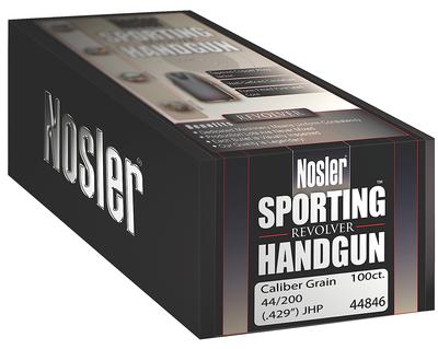 NOSLER 44842 SPORTING HANDGUN 44 CALIBER 240 GRAIN JHP 250 CNT