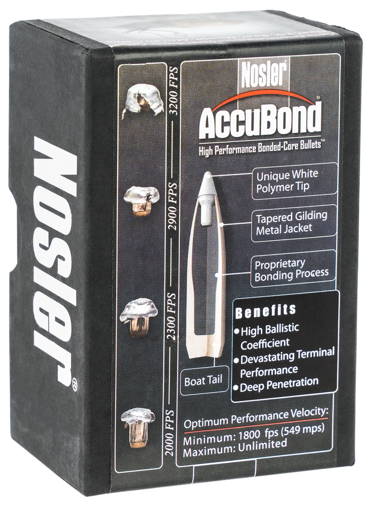NOSLER ACCUBOND, NOS 54618 ACCUBOND   308 200 SPTZR  50