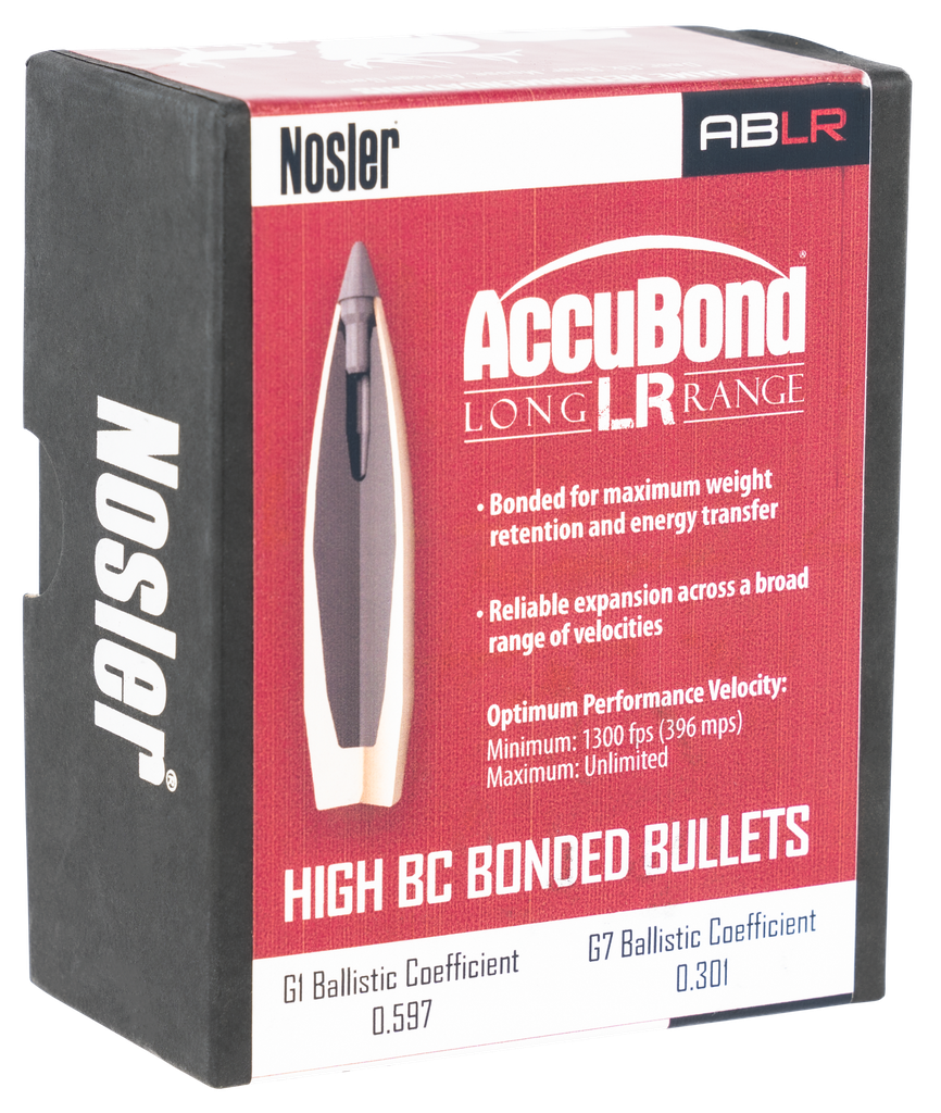 NOSLER ACCUBOND, NOS 58456 ACCUBOND LR .308 190 SP   100