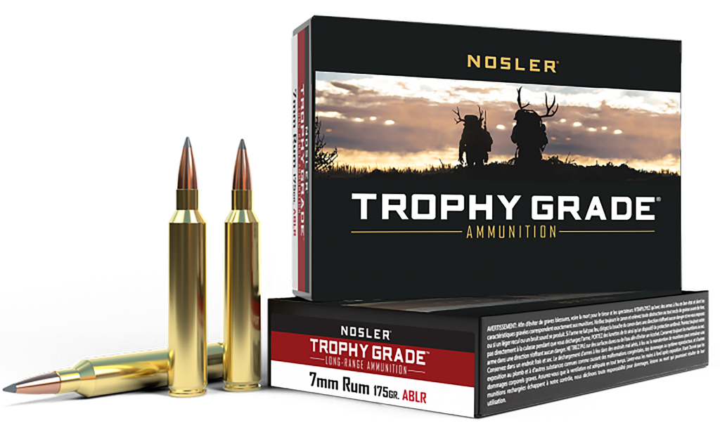 NOSLER 60120 TROPHY GRADE 7MM RUM 175 GR ABLR 20 RNDS