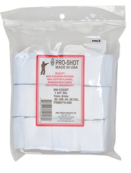 PRO-SHOT PATCH 7MM-38CAL 1 3/4" 500C